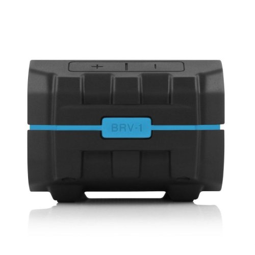 Портативна акустична система BRV-1 Portable Wireless Speaker. Black with Cyan Relief and Black Grill Фото №7