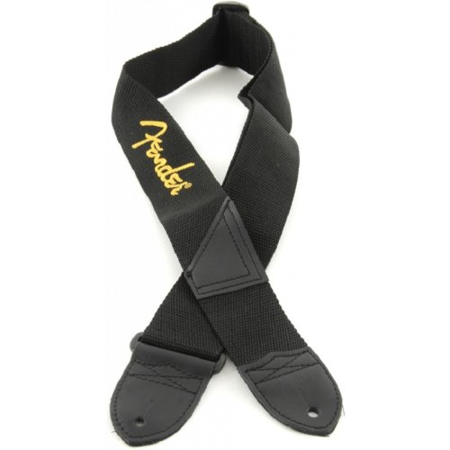 Ремень для электрогитары STRAP 2 BLACK YELLOW LOGO Фото №2