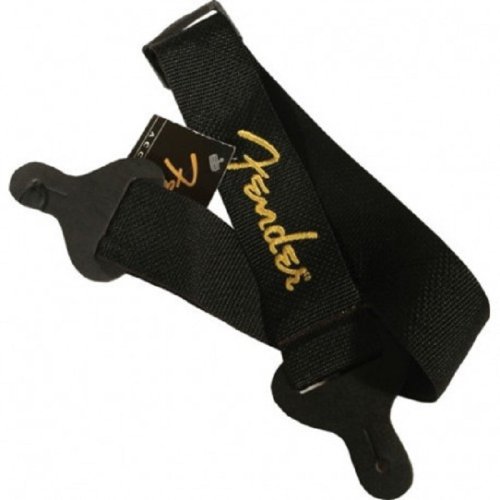 Ремень для электрогитары STRAP 2 BLACK YELLOW LOGO Фото №3
