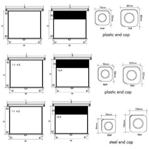 Экран настенный 203*153 SGM-4303 Фото №3 Экран настенный 203*153 SGM-4303 Фото №3