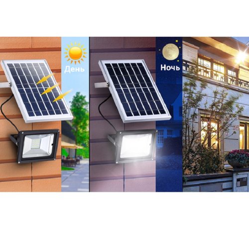 LED прожектор на солнечной батарее 50W 6500К (VS-701322) Фото №6