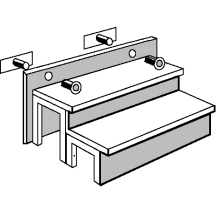 Панель для лестниц с толщиной 15 мм 6 ступенек (7 частей) Фото №2