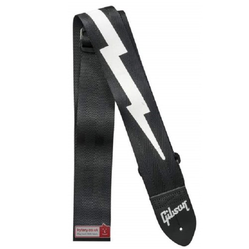 Ремінь для електрогітари The Lightning Bolt Seatbelt (Black) Фото №2