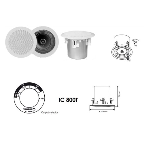 Потолочный громкоговоритель IC 811 T Фото №3