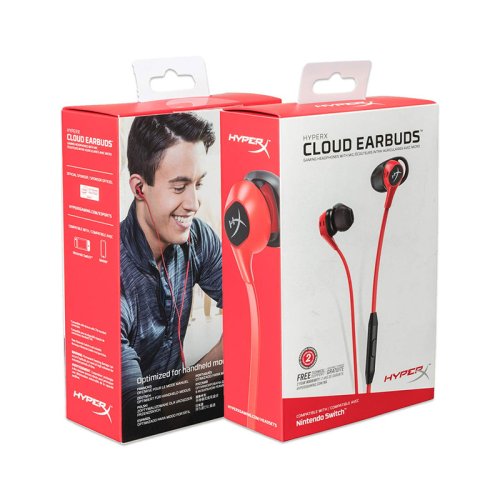 Гарнітура Cloud Earbuds Mic Red/Black Фото №4