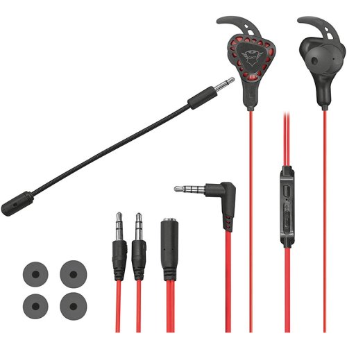 Гарнитура GXT 408 Cobra Multiplatform 3.5mm RED Фото №3