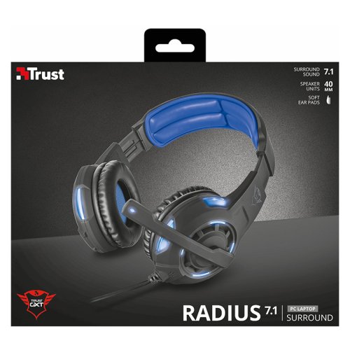 Гарнитура GXT 350 Radius 7.1 Surround USB BLACK 22052 Фото №6