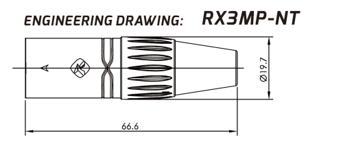 XLR роз'єм RX 3MP-NT Фото №3